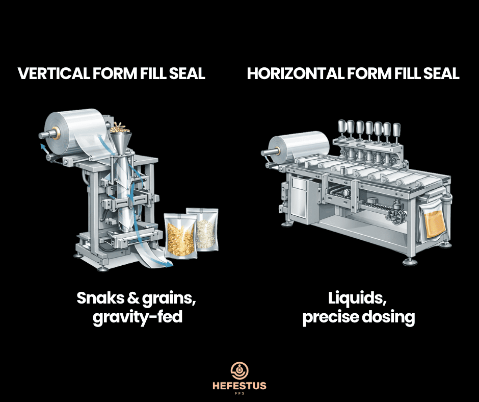Vertical Form Fill Seal vs. Horizontal Form Fill Seal