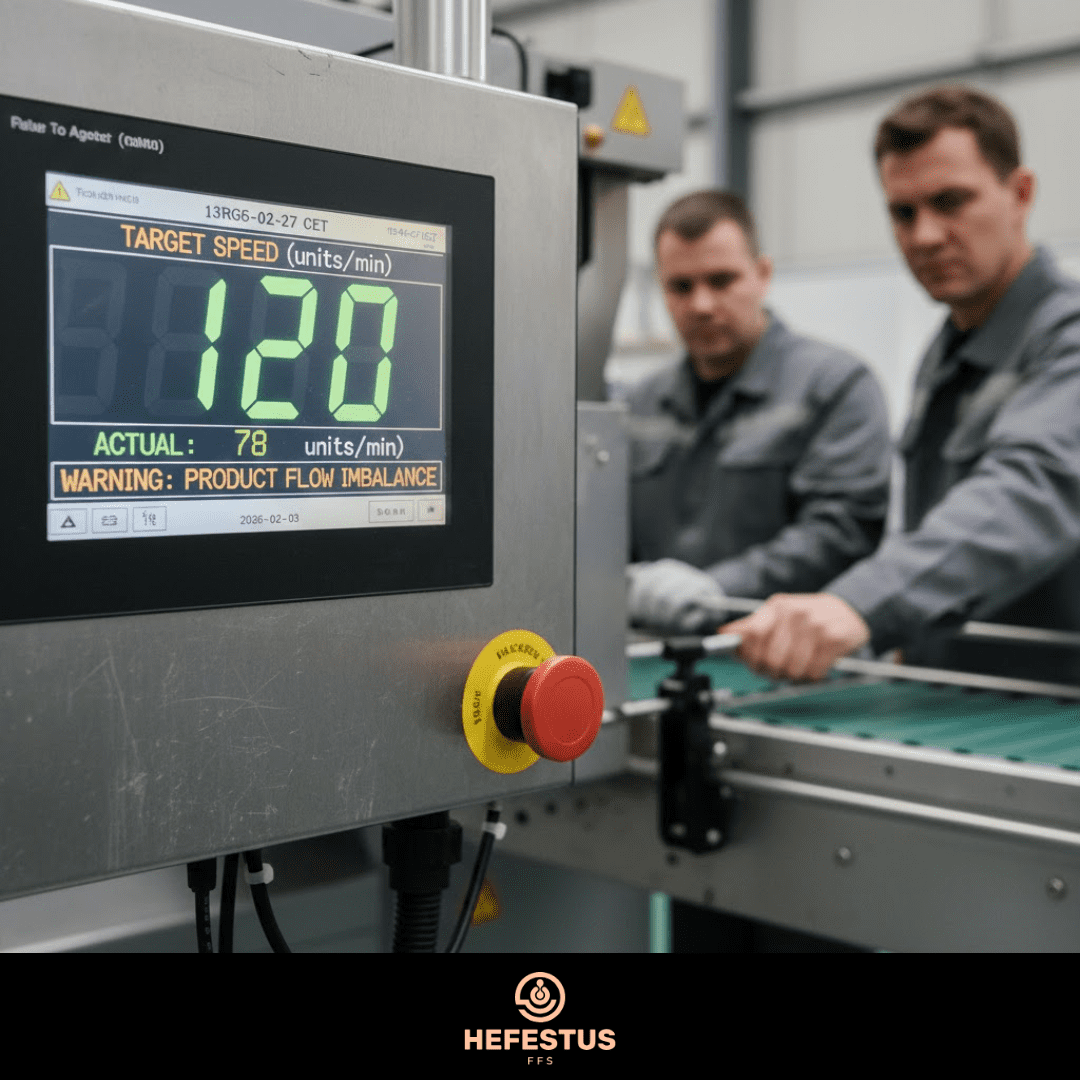 Why Packaging Lines Fail - Failure #1 — Designing for Peak Speed, Not Real Throughput