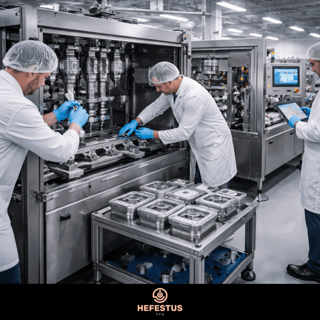 Changeover Process (Operators Adjusting Machine)